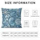 Ulloord Summer Pillow Covers Ocean Blue Throw Pillow Covers Summer Cushion Case Decor for Sofa Couch