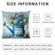 Ulloord  Spring Pillow Covers  Spring is in The Air Throw Pillowcase Flowers Home Sofa Bedroom Living Room Holiday Cushion Case Farmhouse Decorations