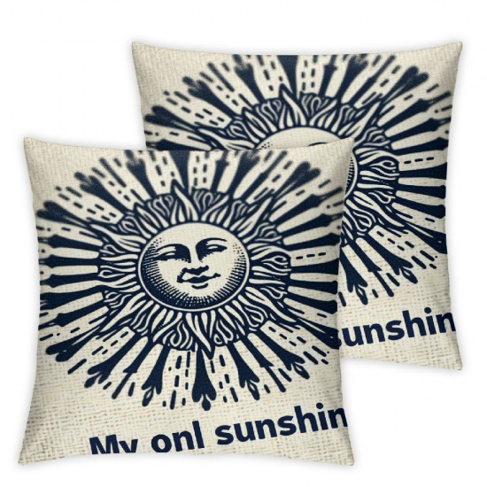 Ulloord Summer Pillow Covers You are My Throw Pillows Covers Summer Cushion Case Decor for Sofa Couch