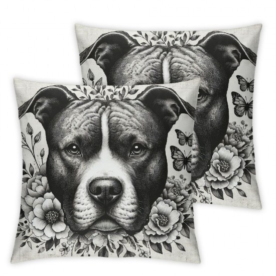 Ulloord Spring Pillow Covers Throw Pillowcase Home Sofa Holiday Cushion Case Dog Spring Decorations