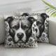 Ulloord Spring Pillow Covers Throw Pillowcase Home Sofa Holiday Cushion Case Dog Spring Decorations