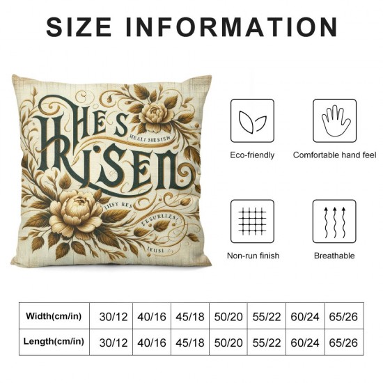 Ulloord Pillow Covers Flower Floral Throw Pillowcase Home Sofa Bedroom Decor Cushion Case Spring Seasonal Decorations