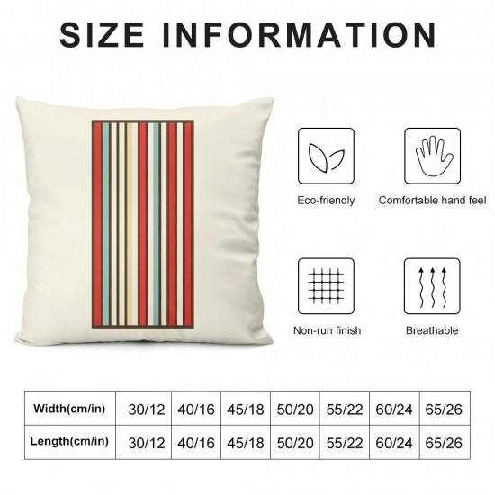 Ulloord Valentine's Day Pillow Covers Red White Throw Pillow Case Stripes Love Cushion Cover for Home Couch Sofa Wedding Anniversary Decoration,