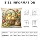 Ulloord Pillow Covers Spring Throw Pillow Case Watercolor Rabbit Flower Decorative Pillow Case Spring Cushion Cover for Farmhouse Home Sofa Decoration