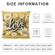 Ulloord  Daisy Flower Pillow Covers Spring Summer Home Sweet Home Throw Pillow Case Yellow Stripes Decorative Pillow Cushion Cover for Home Office Sofa Couch,