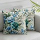 Ulloord Pillow Covers Floral Roses Throw Pillow Case Flowers Modern Decorative Cushion Cover for Home Office Couch Sofa Decoration,