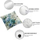 Ulloord Pillow Covers Floral Roses Throw Pillow Case Flowers Modern Decorative Cushion Cover for Home Office Couch Sofa Decoration,