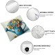 Ulloord AnyDesign Spring Flower Pillow Covers Gray Floral Dots Throw Pillow Case  Home Decorative Cushion Cover for Office Home Sofa Couch Supplies,