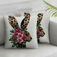 Ulloord Pillow Covers Floral Throw Pillowcase Eggs Decorative Pillows Home Sofa Bedroom Decor Cushion