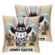 Ulloord Pillow Covers Howdy Throw Pillowcase Home Sofa Bedroom Cushion Case Seasonal Farmhouse Decorations