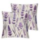 Ulloord  Spring Pillow Covers Lavender Floral Throw Pillowcase Purple Home Sofa Bedroom Living Room Holiday Cushion Case Farmhouse Decorations