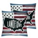 Ulloord Pillow Covers American Land That I Love Throw Pillow Covers Truck with Flowers Flag Cushion Case Pillowcase Decorations for Sofa Couch