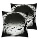 Ulloord Halloween Pillow Covers  Happy Halloween Black Pillowcase Decorative Holiday Farmhouse Throw Pillows Indoor Outdoor Couch Cushion Case for Home Sofa Decor