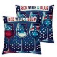 Ulloord Pillow Covers American Flag Red and Blue Throw Pillow Covers Cushion Case Pillowcase Decorations for Sofa Couch