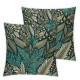 Ulloord  Christmas Pillow Covers  We Wish You A Merry Christmas Throw Pillow Covers Teal Xmas Winter Pillowcase Home Decor Living Room House Decorative Cushion Case for Sofa Couch