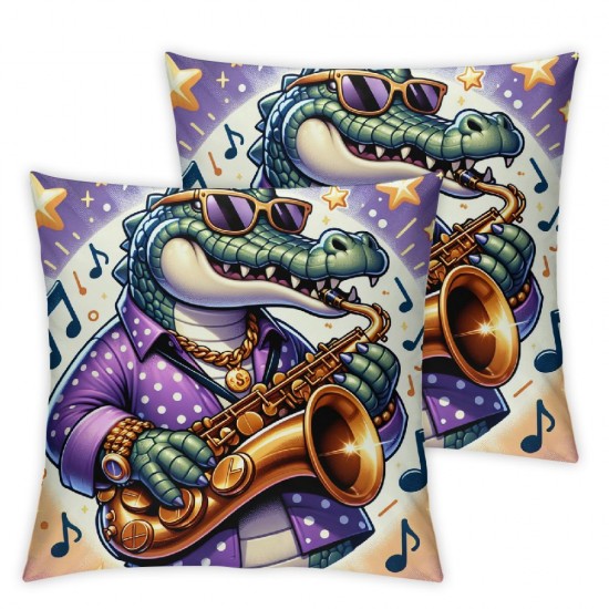 Ulloord  Mardi Gras Pillow Covers  Let's Get Cray Throw Pillow Covers Living Room Decorative Pillowcase Cushion Case for Sofa Couch