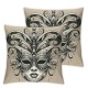 Ulloord Mardi Gras Pillow Covers Masquerade Mask Throw Pillow Covers Living Room Decorative Pillowcase Cushion Case for Sofa Couch