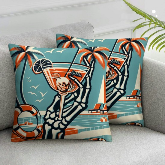 Summer Pillow Covers Throw Pillow Covers Summer Cushion Case Decor for Sofa Couch