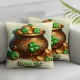 St Patricks Day Pillow Covers Coin Pot Throw Pillowcase Lucky Home Green Sofa Decor Pillowcase Happy Decoration Cushion Cases