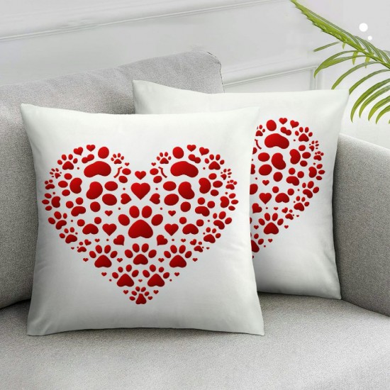 Valentines Day Pillow Covers Love Sofa Throw Pillowcase Cushion Case Home Decoration Wedding Anniversary Decor