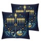 Happy Pillow Covers Throw Pillow Covers Winter Pillowcase Home Decor Living Room House Decorative Cushion Case for Sofa Couch