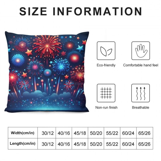 Pillow Covers Throw Pillow Covers American Flag Cushion Case Pillowcase Decorations for Sofa Couch