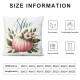 Fall Pillow Covers  Throw Pillowcase Blue Pink Pumpkins Thanksgiving Autumn Holiday Home Sofa Bedroom Cushion Case Outdoor Indoor Decorations