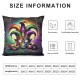 Mardi Gras Pillow Covers Masquerade Mask Throw Pillow Covers Black Living Room Decorative Pillowcase Cushion Case for Sofa Couch