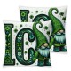 Ulloord St Patricks Day Pillow Covers Shamrock Gnomes Throw Pillowcase Farmhouse Home Sofa Decor Pillowcase Happy Decoration Cushion Cases