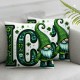 Ulloord St Patricks Day Pillow Covers Shamrock Gnomes Throw Pillowcase Farmhouse Home Sofa Decor Pillowcase Happy Decoration Cushion Cases