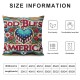 Ulloord Pillow Covers Throw Pillow Covers Cushion Case American Flag Floral Pillowcase Decorations for Sofa Couch