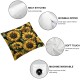 Sunflower Throw Pillow Covers  Pillows Case Sunflower Pillows for Bedroom with Zipper Square Hidden Zipper Sunflower Bedroom Decorative Pillowcase