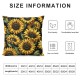 Sunflower Throw Pillow Covers  Pillows Case Sunflower Pillows for Bedroom with Zipper Square Hidden Zipper Sunflower Bedroom Decorative Pillowcase