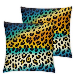 Colorful Leopard Print Pillow Covers - Pillow Covers Animal Throw Pillow Case Cushion Cover with Zipper