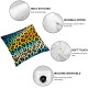 Colorful Leopard Print Pillow Covers - Pillow Covers Animal Throw Pillow Case Cushion Cover with Zipper