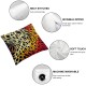 Colorful Leopard Print Pillow Covers - Pillow Covers Animal Throw Pillow Case Cushion Cover with Zipper