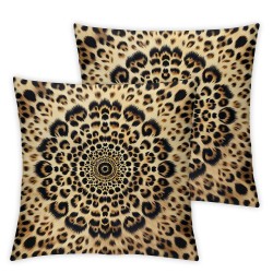 Leopard Throw Pillows Cover Cheetah Animal Print Pillow Covers  Soft Bed Decorative Pillow Case for Home Couch Sofa