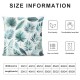 Throw Pillow Covers Summer Blue Gray Pillows Cover Square Pillow Case for Outdoor Sofa