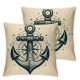 Anchor Pillow Cases Throw Pillow Covers for Sofa Bed Home Decor Square Pillowcases for Farmhouse Outdoor Bedroom