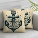 Anchor Pillow Cases Throw Pillow Covers for Sofa Bed Home Decor Square Pillowcases for Farmhouse Outdoor Bedroom