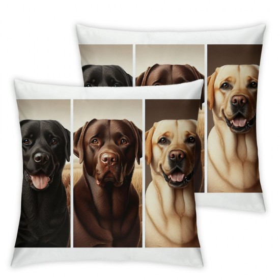 Collection Pillow Set Pillow Case Black White Brown Dogs Throw Pillows Covers Dog Throw Pillows Home Decorative for Sofa Dog Pillow