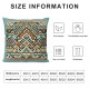 Orange Throw Pillow Covers - Colorful Pillow Covers Pillow Cases Ethnic Pillowcases Soft Cushion Cover for Home Bedroom Living Room Sofa