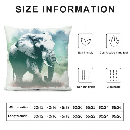 Throw Pillow Covers - Pillow Case Animal Print Pillowcase Square Cushion Cover for Living Room Bed Sofa Chair