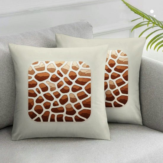 Print Throw Pillow Covers - Pillow Covers Animal Pillowcases Wildlife Pillowcase Gift for Home Bedroom Living Room Girl Room