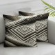 Ulloord  Decorative Throw Pillow Covers , Soft Plush Faux Wool Couch Pillow Covers for Home,  Beige