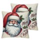 Ulloord Christmas Pillow Covers Christmas Tree Decorative Throw Pillow Covers Merry Christmas Winter Farmhouse Decoration for Home Couch