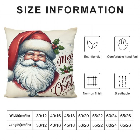 Ulloord Christmas Pillow Covers Christmas Tree Decorative Throw Pillow Covers Merry Christmas Winter Farmhouse Decoration for Home Couch