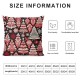 Ulloord Christmas Pillow Covers Christmas Tree Merry Christmas Decorative Red White Throw Pillow Covers Winter Farmhouse Decoration for Home Couch