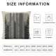 Ulloord Throw Pillow Covers, Modern Accent Square Decorative Pillow Case, Stripes Textured Throw Pillow Case for Sofa Couch Bed