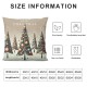 Ulloord  Christmas Pillow Covers Christmas Tree Merry Christmas Decorative White Throw Pillows Winter Christmas Decor for Home Couch